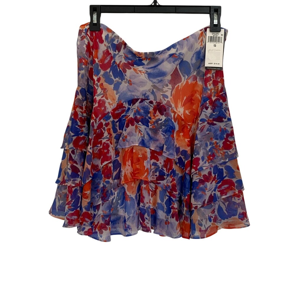 Lauren Ralph Lauren Women’s NWT white Multicolor skirt size 10